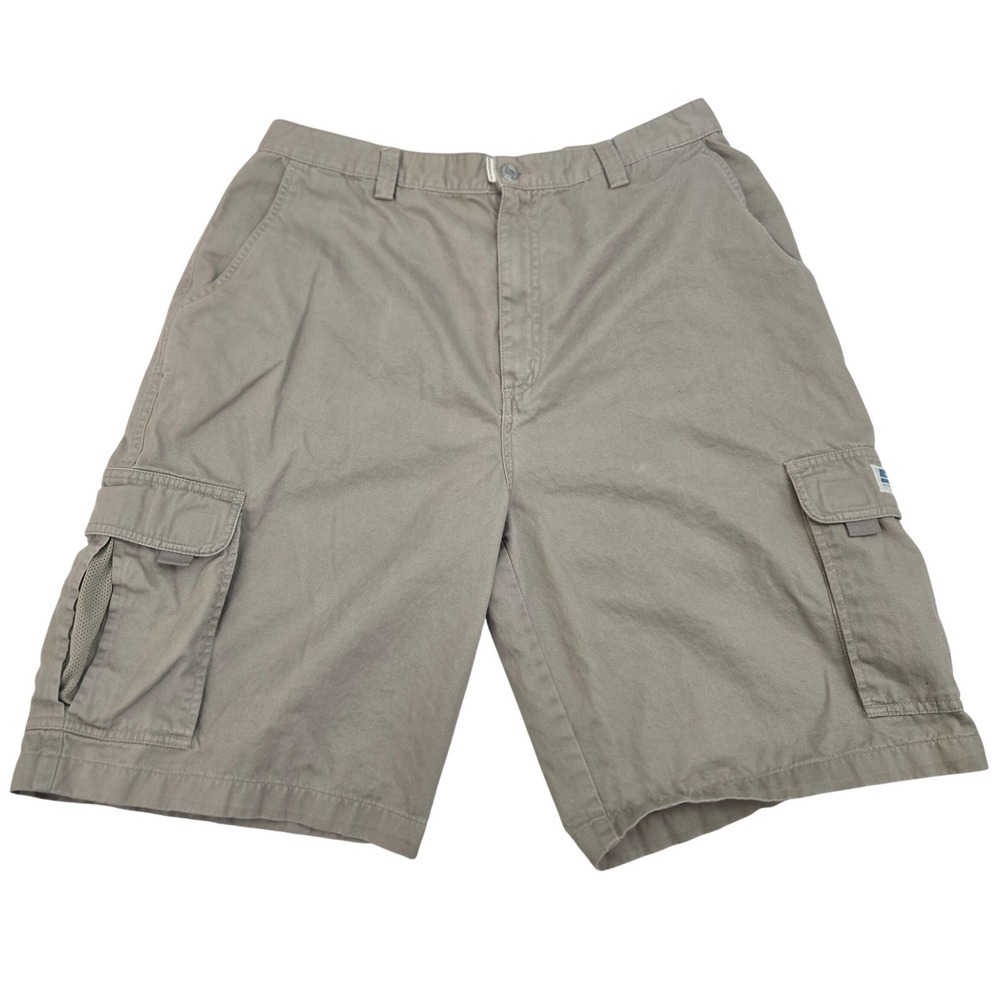 Vintage Sideout Military‎ Style Cargo Shorts Men Size 36 Khaki Canvas Gorpcore